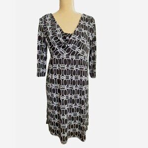 MICHAEL KORS Equestrian Print Dress Medium